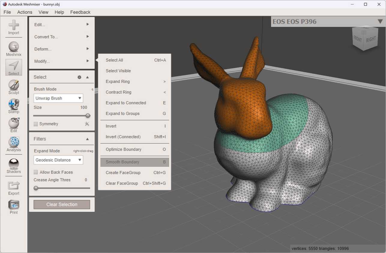 AutoDesk Fusion Meshmixer 2