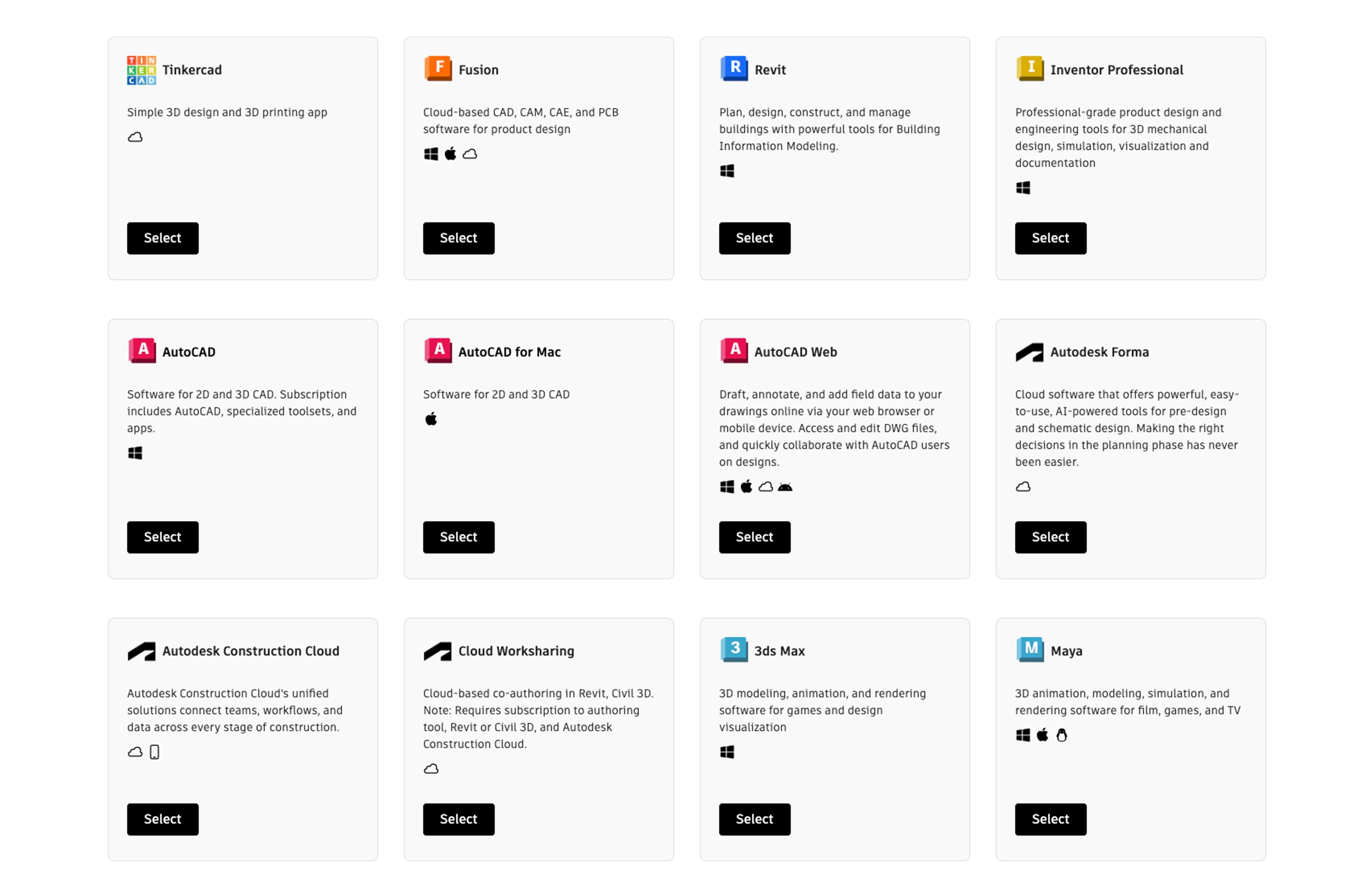 Student discounts for engineering and creative software