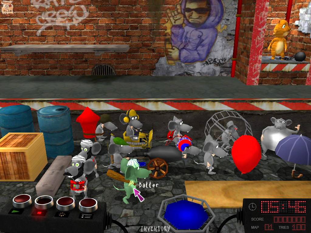 A screenshot from the game Bad Rats