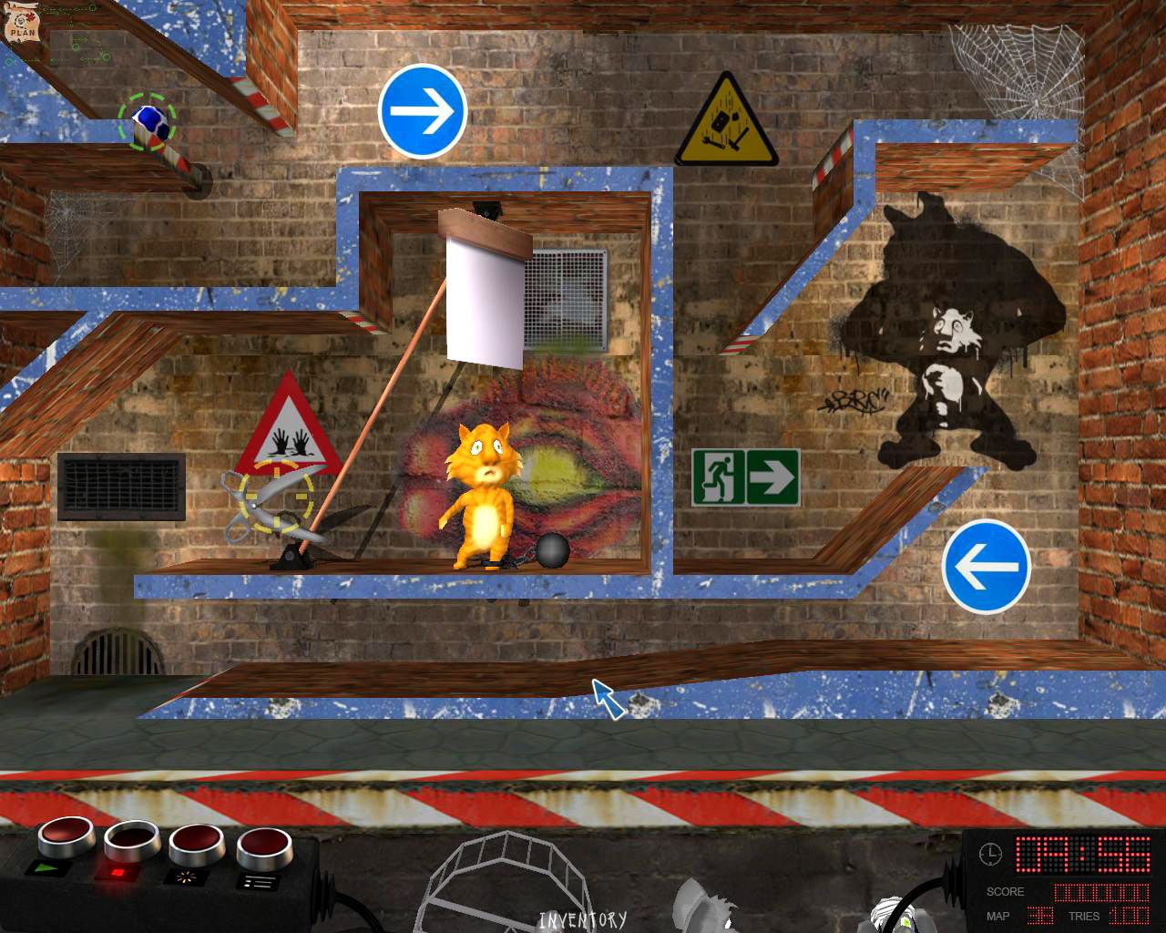 A screenshot from the game Bad Rats