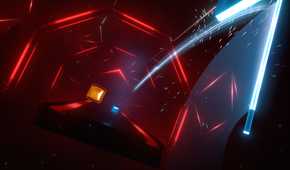 Screenshot from the video game Beat Saber