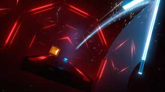 Screenshot from the video game Beat Saber