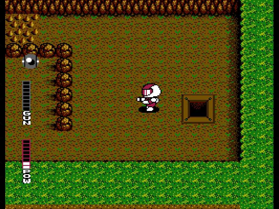 Screenshot of a top-down segment in Blaster Master