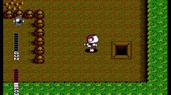 Screenshot of a top-down segment in Blaster Master
