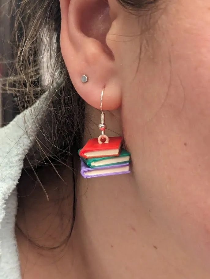 Book Stack Earrings