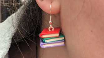 Book Stack Earrings