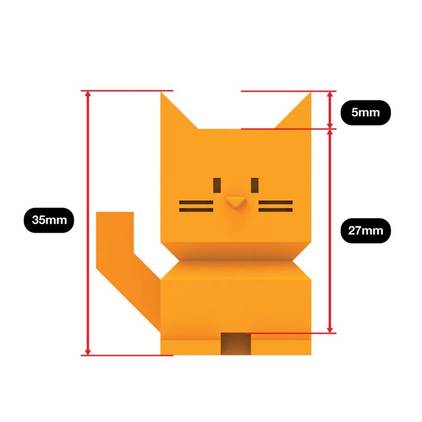 Cali Cat Front Dimensions