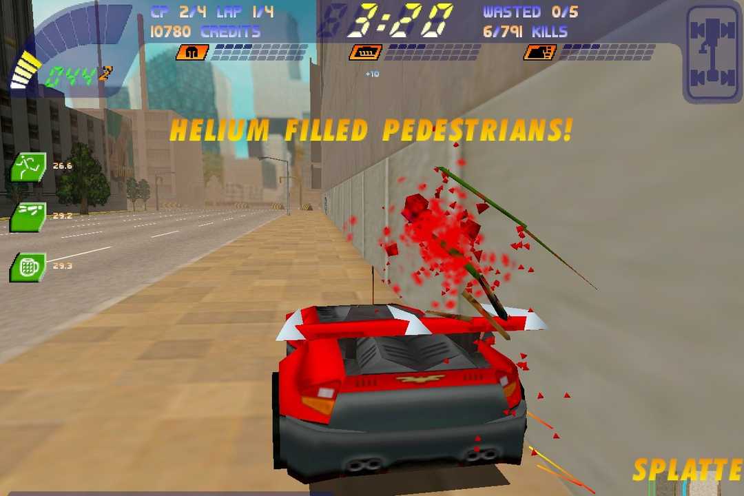 Screenshot from the game Camageddon 2: Carpocalypse Now