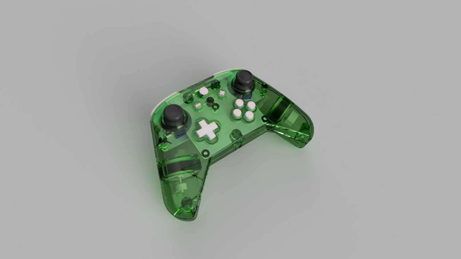 clear green XWii controller
