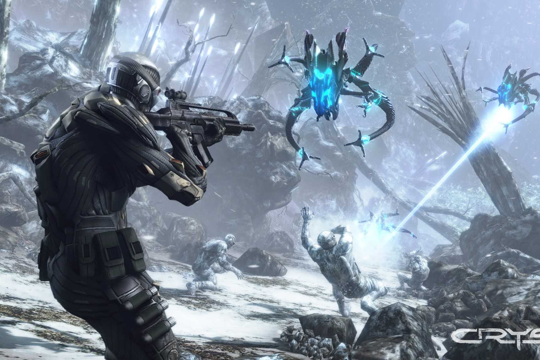 Screenshot from the video game Crysis