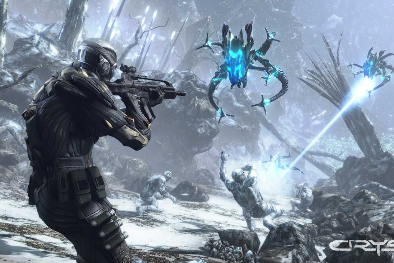 Screenshot from the video game Crysis