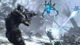 Screenshot from the video game Crysis