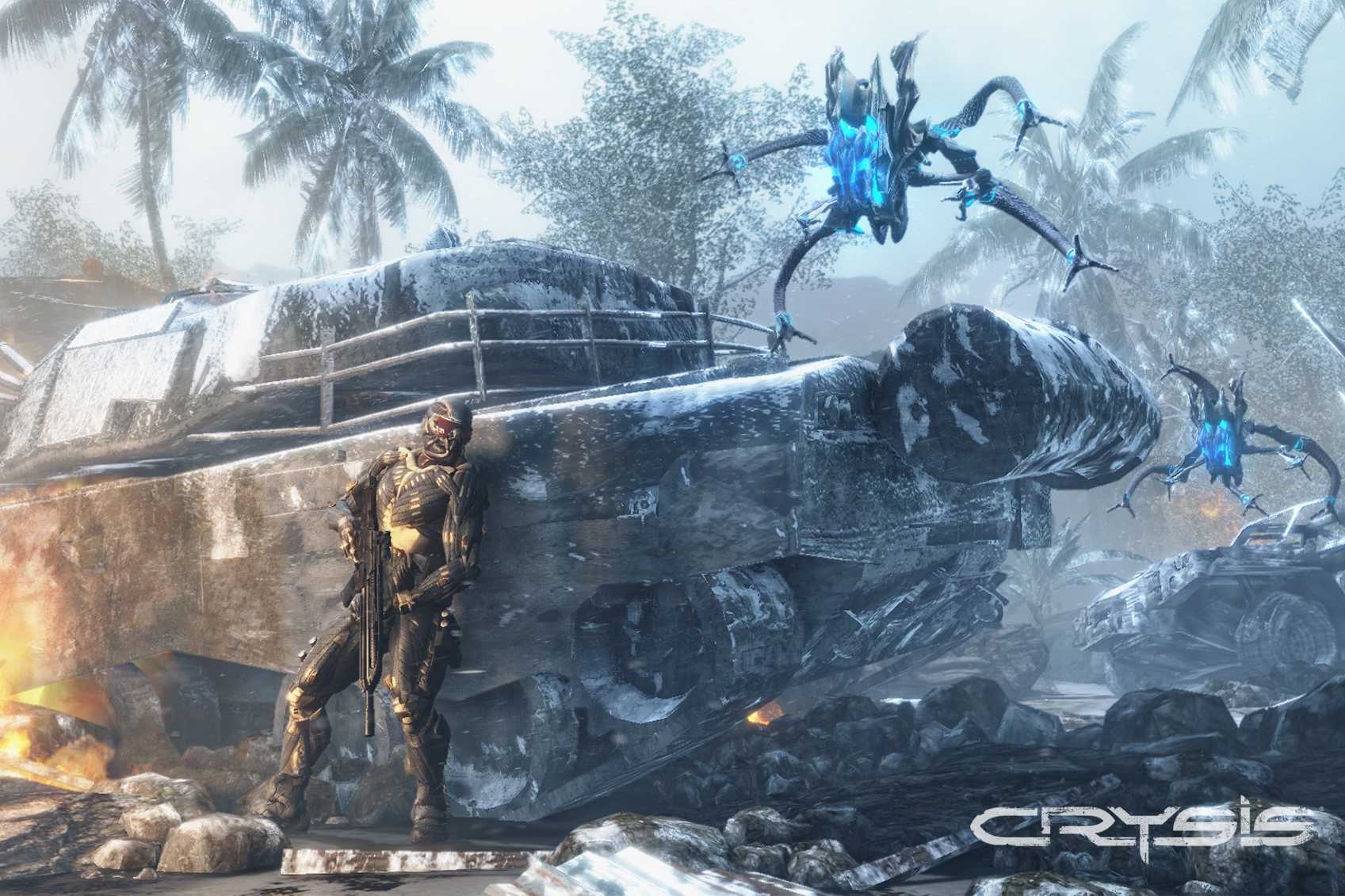 Screenshot from the video game Crysis