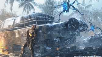 Screenshot from the video game Crysis