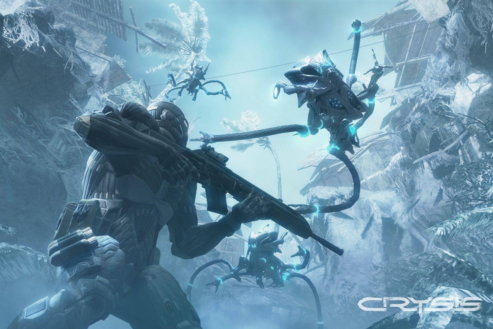 Screenshot from the video game Crysis
