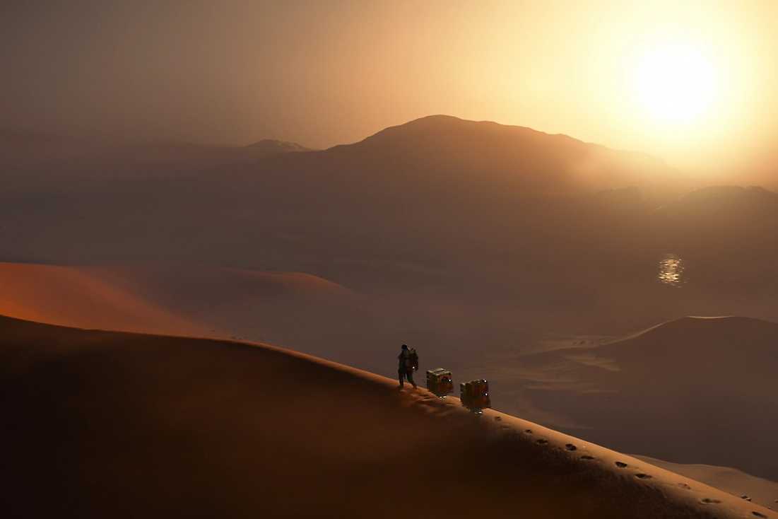 Screenshot from the video game Death Stranding 2: On The Beach