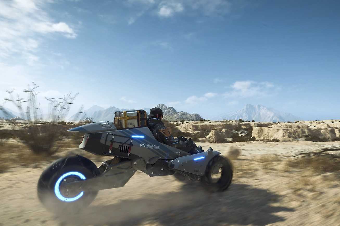 Screenshot from the video game Death Stranding 2: On The Beach