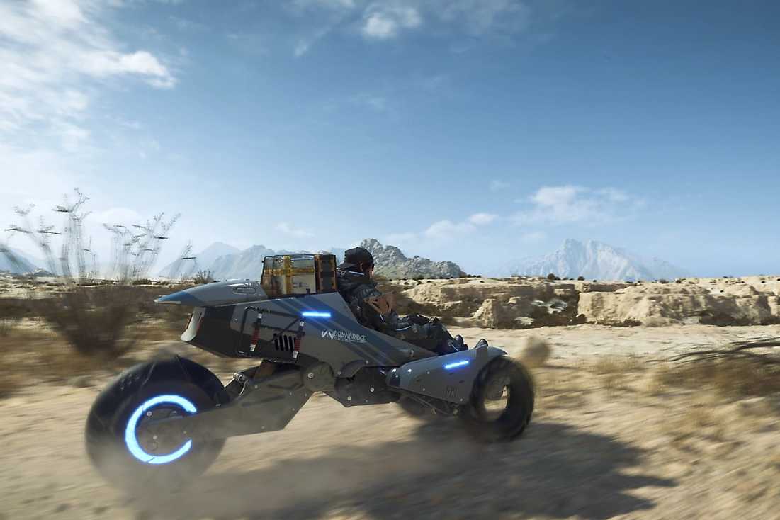 Screenshot from the video game Death Stranding 2: On The Beach