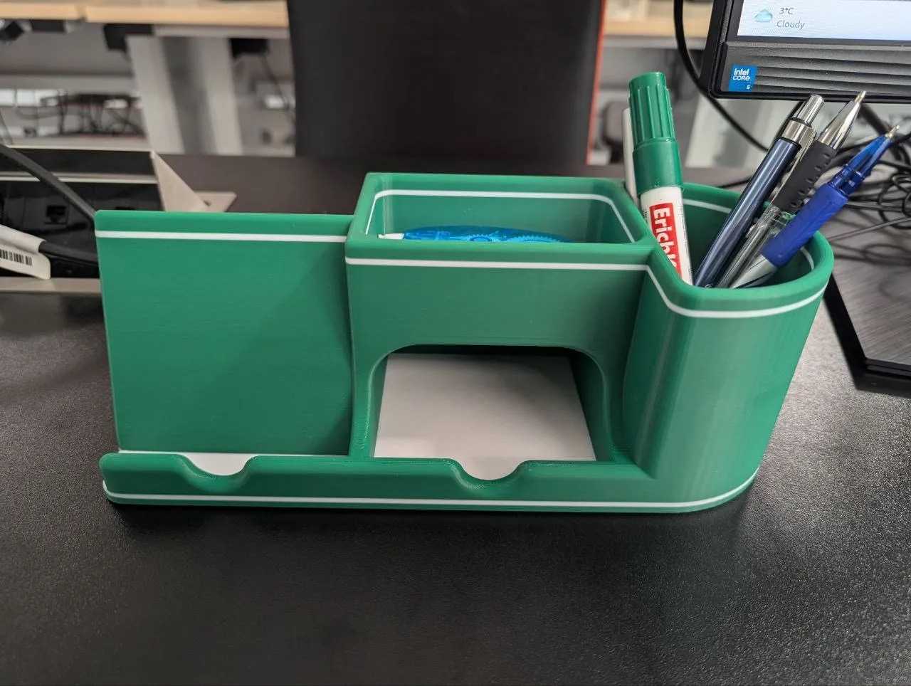Desk organizer with phone stand
