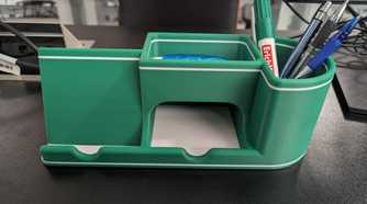 Desk organizer with phone stand
