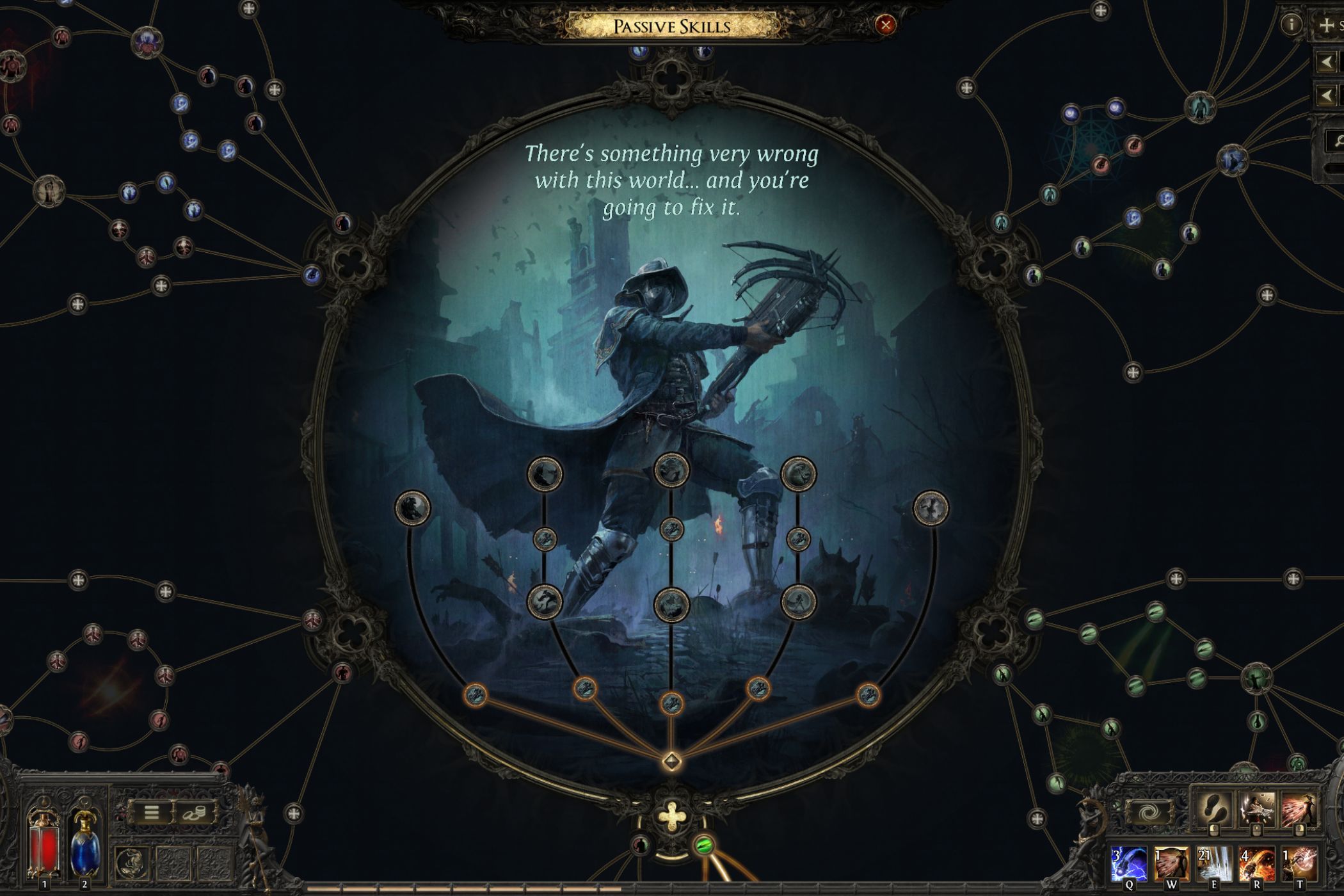 Path of Exile 2 passive skills tree for the Witch Hunter