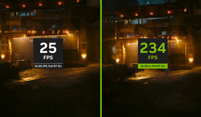 A comparison of gaming with and without DLSS 4