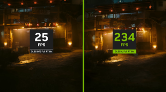 A comparison of gaming with and without DLSS 4