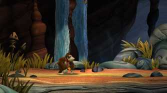 Screenshot of Donkey Kong Country Tropical Freeze running on the Nintendo Switch