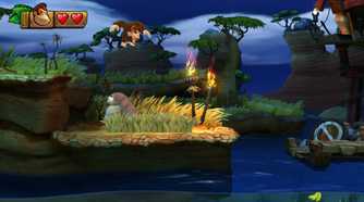 Screenshot of Donkey Kong Country Tropical Freeze running on the Nintendo Switch