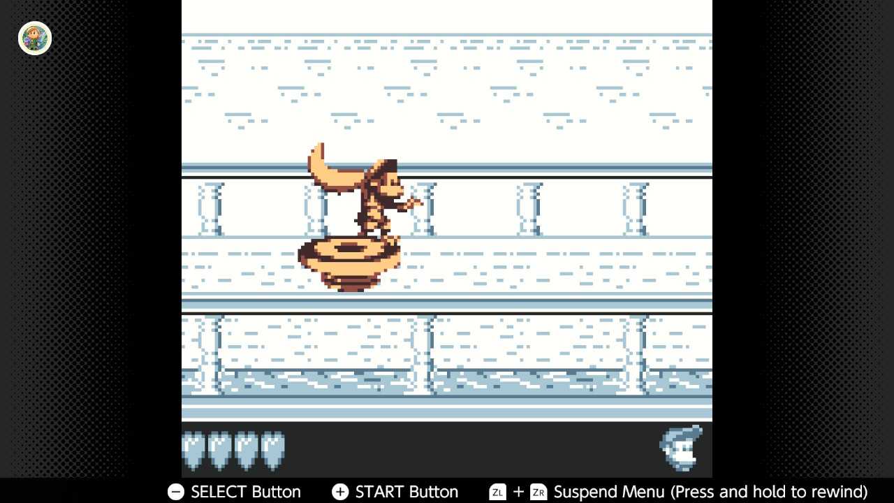 Screenshot of Donkey Kong Land 2 for the Game Boy played with the Game Boy Color filter on Nintendo Switch online