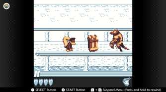 Screenshot of Donkey Kong Land 3 for the Game Boy played with the Game Boy Color filter on Nintendo Switch online
