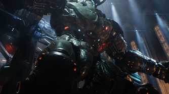 Screenshot from the video game Doom The Dark Ages