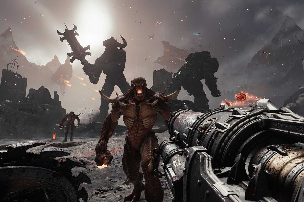 Screenshot from the video game Doom The Dark Ages