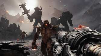 Screenshot from the video game Doom The Dark Ages