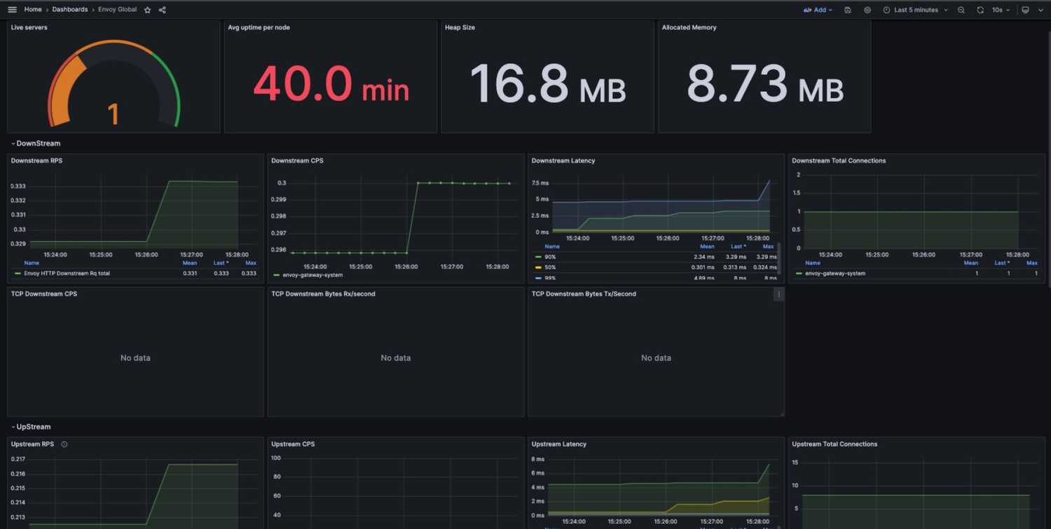 screenshot of envoy proxy global dashboard