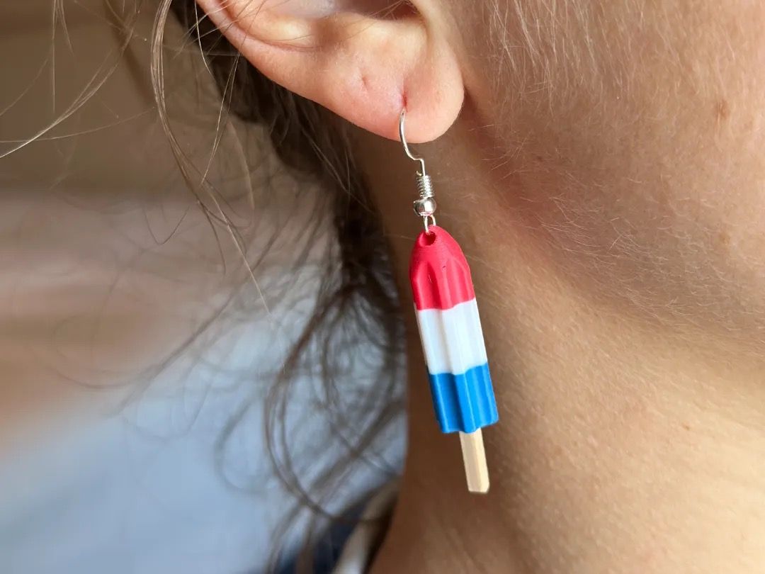 Firecracker Popsicle Earrings