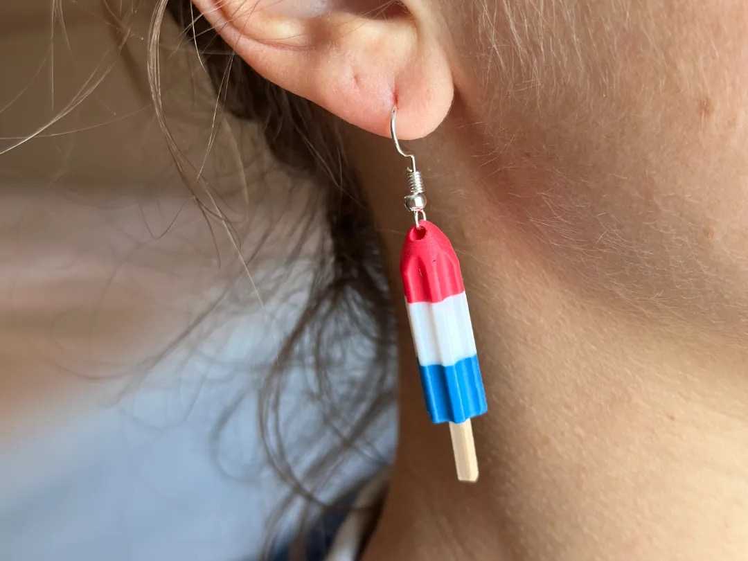 Firecracker Popsicle Earrings