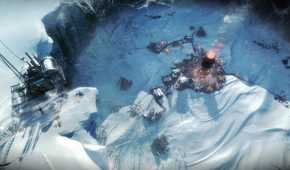A small settlement in Frostpunk