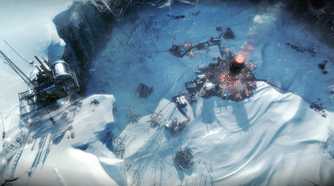 A small settlement in Frostpunk