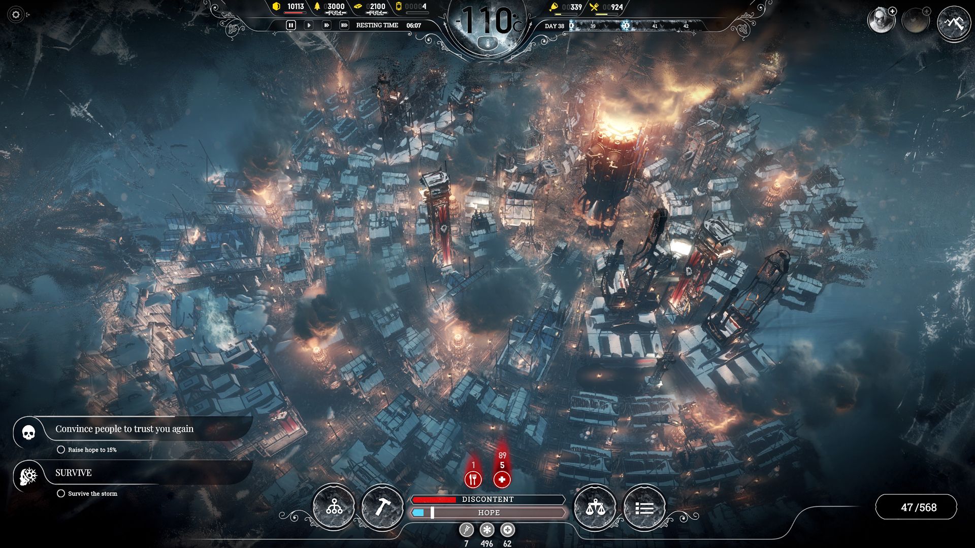 Frostpunk city map
