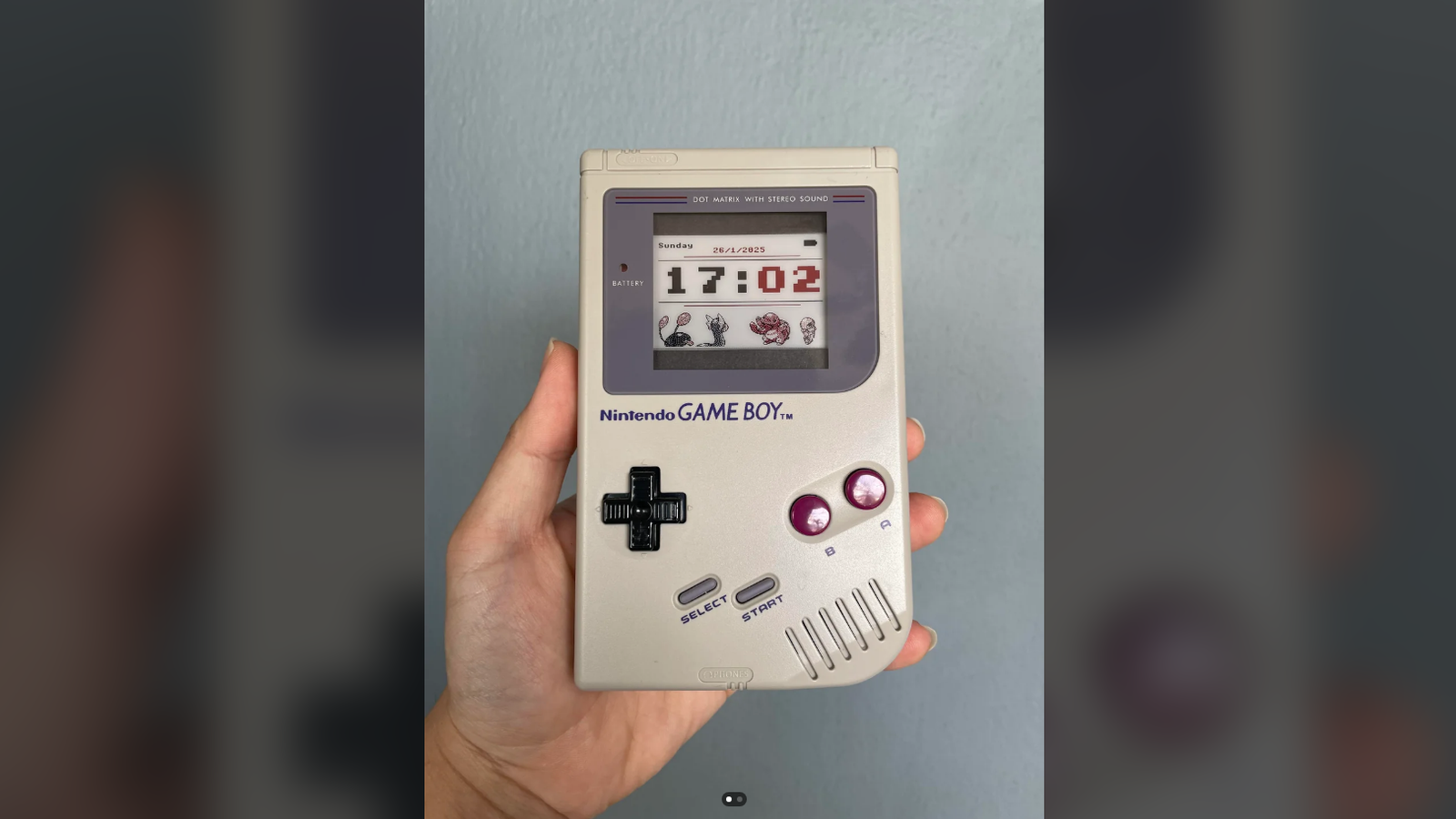 This genius turned a real Game Boy into a retro Pokemon alarm