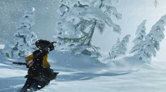 Screenshot from the video game Ghost of Yotei