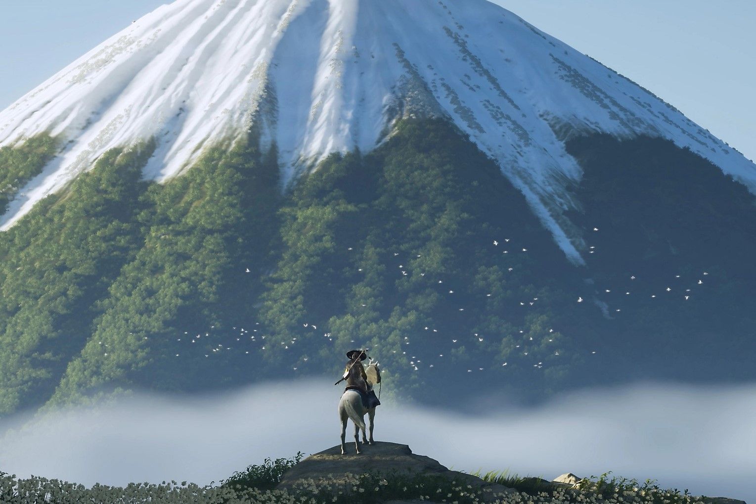 Screenshot from the video game Ghost of Yotei