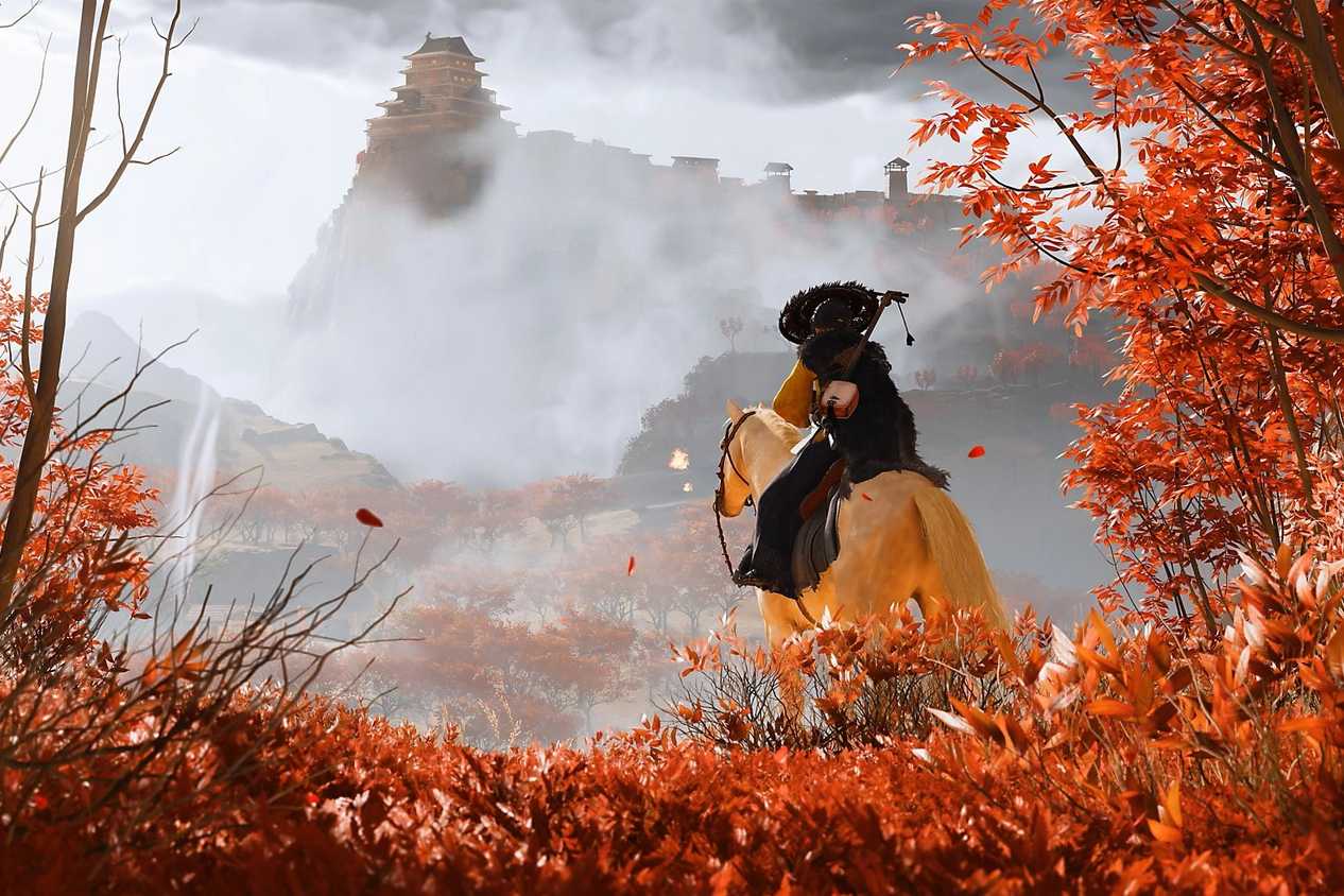 Screenshot from the video game Ghost of Yotei