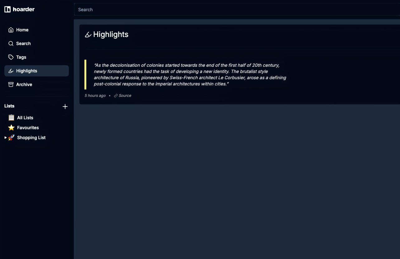 hoader app highlights