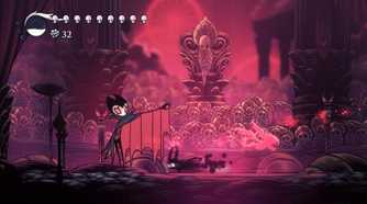 fighting a boss character in a one-on-one fight.