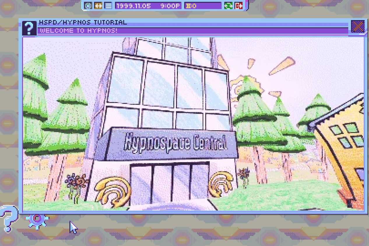 Screenshot from the game Hypnospace Outlaw