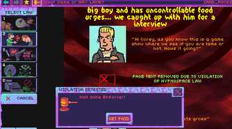 Screenshot from the game Hypnospace Outlaw