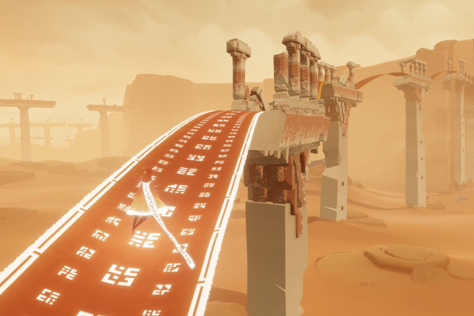 Screenshot from the game Journey