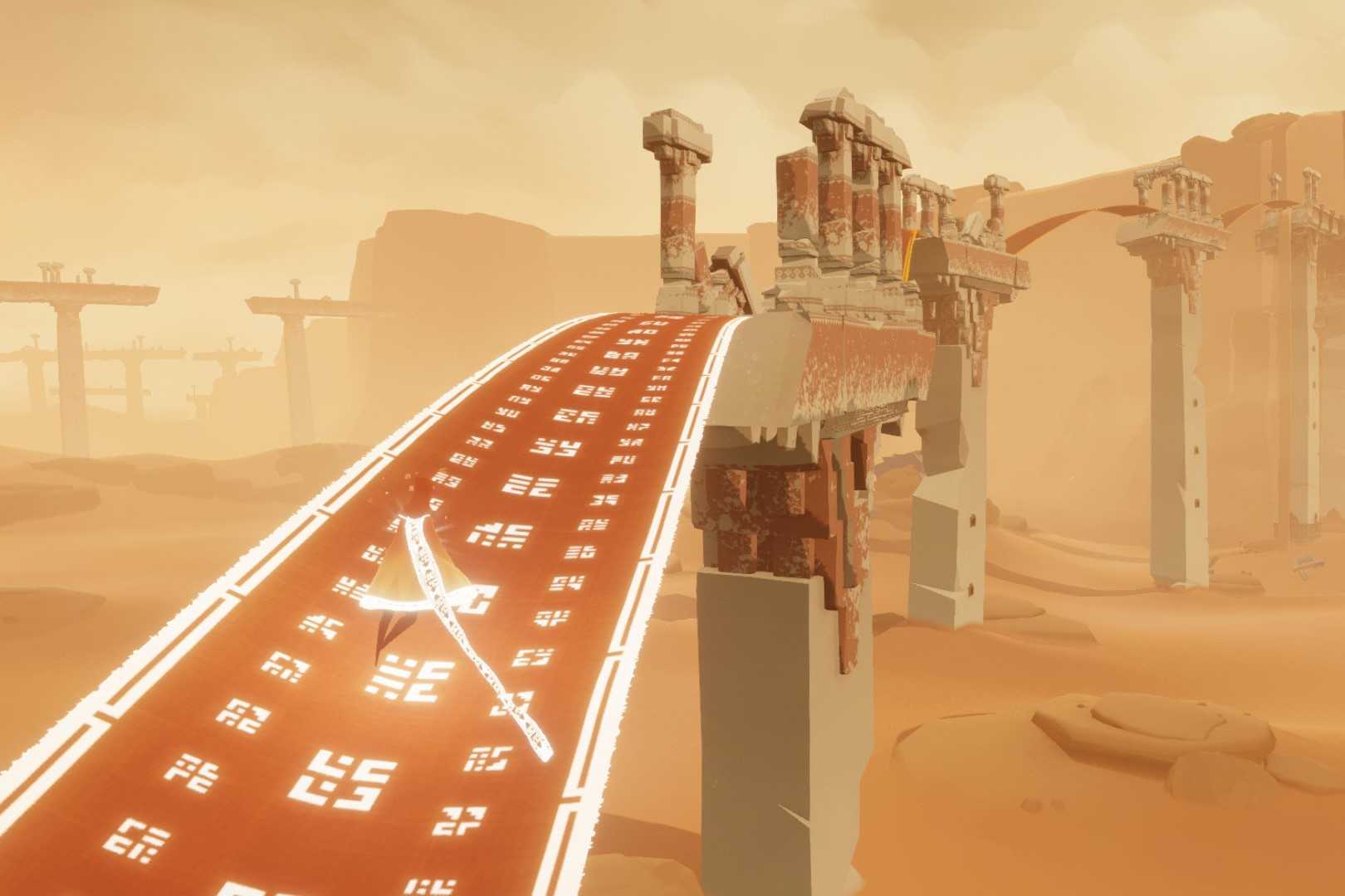 Screenshot from the game Journey
